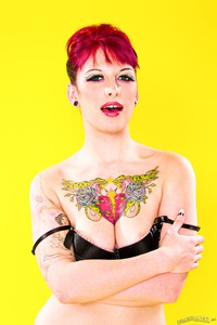 Redhead Tattooed Pornstar Jessie Lee