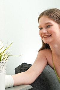 Janyk Brones Busty Brunette Teen Masturbate Her Pussy