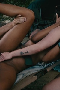 Chanel Camryn And Addis Fouche Engage In Adventurous Threesome With Joey In Outdoor Passion