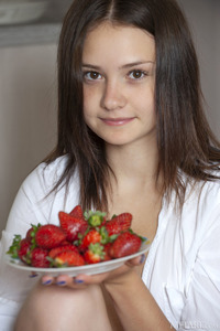 Matty Slides Her Panties Down Over Her Curvaceous Ass