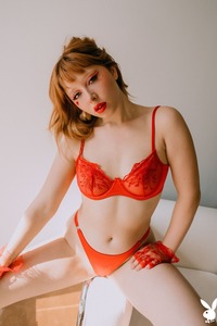 Newcomer Eve Harper Dressed In All-red Lingerie