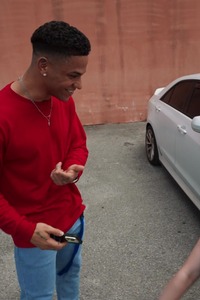 Harlow West Gives Mike Ox A Sneaky Parking Lot Blowjob Before They Have Outdoor Sex