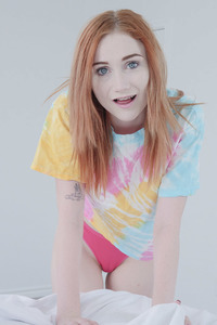 Scarlet Skies Small Redhead Tastes Big Cock