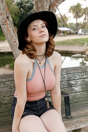 Kayla Coyote Flashing Her Big Tits