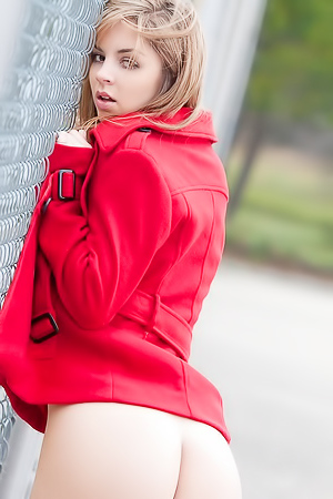 Lovely teen Aspen enjoys flashing in public