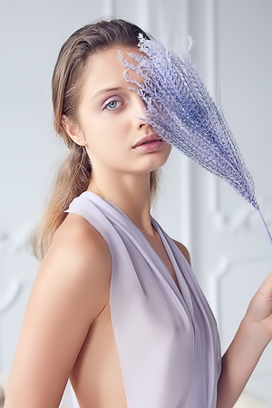 'Lavender Kiss' with Amelie Lou via Superbe Models