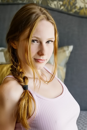 Zuzanna Revealing The Soft Hair That Adorns Her Mound Of Venus