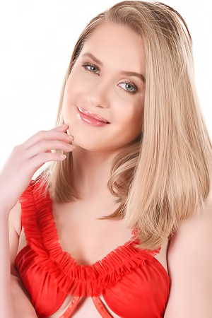 Una Fairy Stripping Her Sexy Red Lingerie