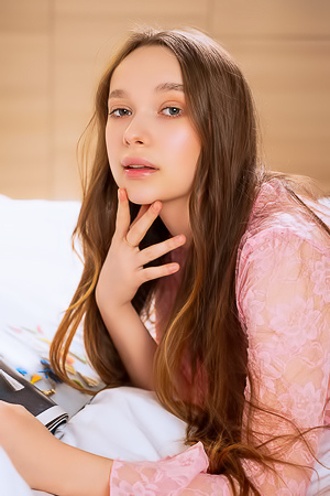 Asia B Perky Breasts And Peachy Bottom Slipping Into View