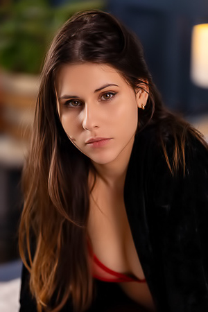 Amber Slassh In Skimpy Red Lingerie That Reveals More Than It Conceals Of Her Gorgeous Body