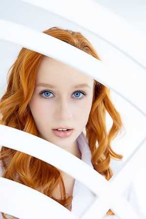 Lila Rouge Freckle-faced Beauty Is Soon Wearing Nothing But Thigh-high Socks