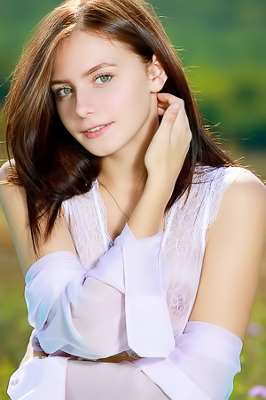 Dakota Pink | White Lace Lingerie Meadow | Big Tits & Hourglass