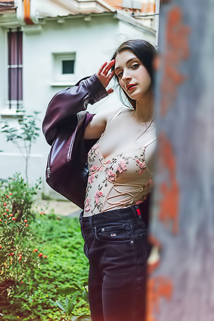 Marion Summers Draped In Layers Of Soft White That Slip Away To Reveal Her Tempting Curves