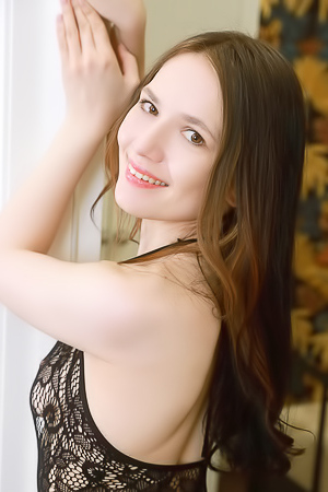 Gorgeous Babe Emma - Fishnet Thrill