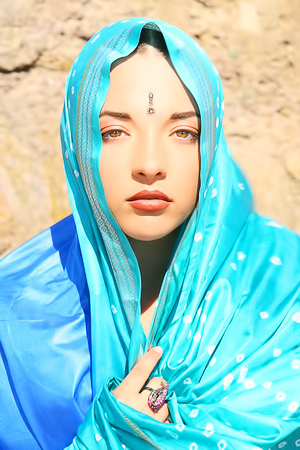 Perfection In A Blue Cape