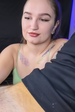 Bunny Faes Hands Quiver Around a Throbbing Cock
