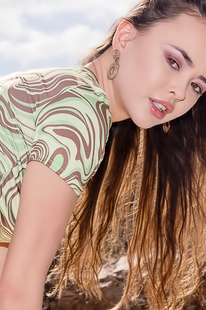 Li Moon Fucks High on Concrete by the Shore