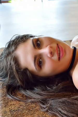 Slowly Somara ritually teases her pussy with dildo