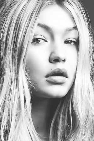 Gigi Hadid In Black & White